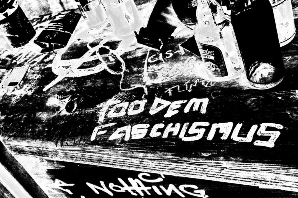 Grafito Tod dem Faschismus und Anarchie A